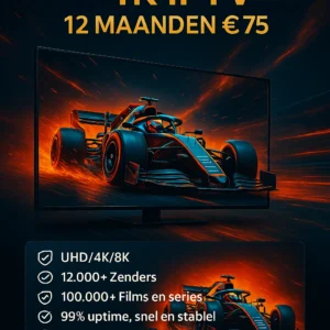 Diamond 4K IPTV 1 Jaar abonnement