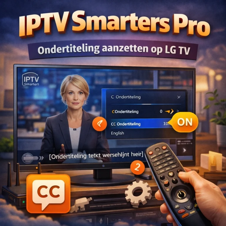 IPTV Smarters Pro ondertiteling aanzetten op LG TV (2026)