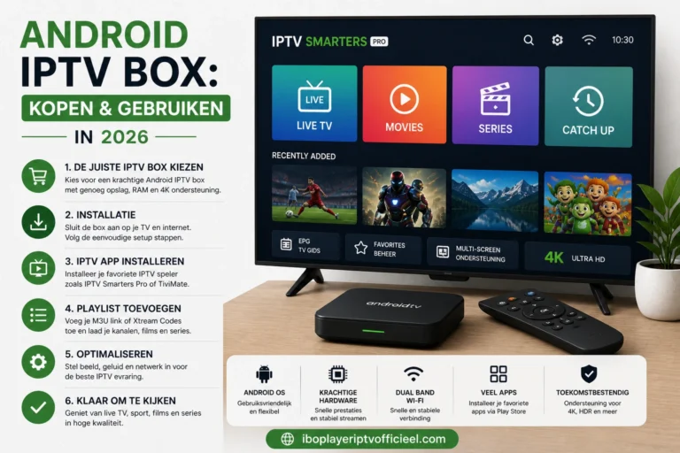 Android IPTV box: kopen & gebruiken in 2026